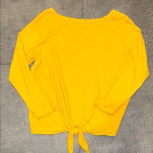 Old Navy Yellow Women's Top with Knot Detail